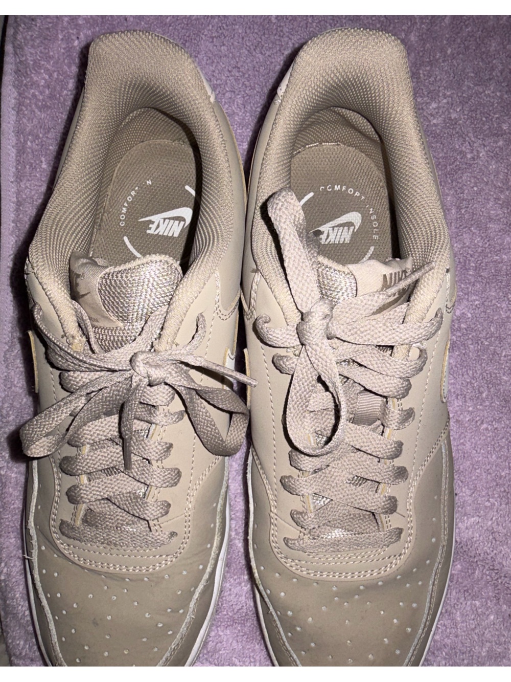 Nike Men's Light Beige Low-Top Sneakers